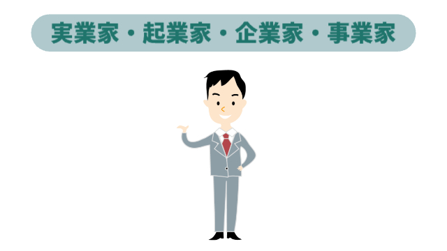 男性がスーツを着て案内している様子「実業家・起業家・企業家・事業家」